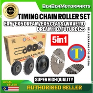EX5 DREAM WAVE100 CLASS WAVE110 DREAM110 FUTURE TOBAKI TIMING CHAIN ENGINE ROLLER GEAR FULL SET