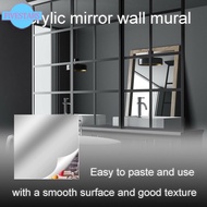 -New In May-0.5*2M Self Adhesive Mirror Wall Sticker Reflective Film Paper DIY Room Decor[Overseas Products]