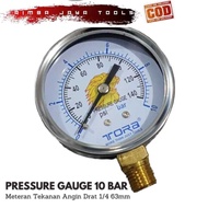Tora Pressure Gauge 10bar Air Pressure Gauge Compressor Preassure Gauge Manometer