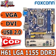 Mobo Mainboard Motherboard Intel H61 Socket LGA 1155 Bekas