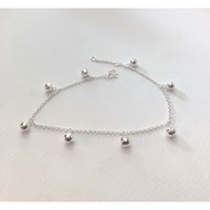 Anklet With Bell 925 Sterling Silver Real Jewelry Silver Anklet 925 Original