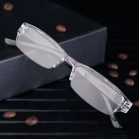 Rectangle Unframed Reading Glasses Presbyopic Eyewear Portable Ultralight Eyeglasses Unisex Eyes Gla