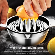 ผลไม้คั้นน้ำผลไม้มะนาวส้มคั้นน้ำผลไม้เครื่องคั้นน้ำผลไม้แบบมือหมุนคู่มือที่มีถ้วยวัดในตัวและขูด