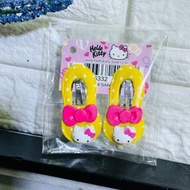 【韓國製】正版Hello Kitty髮夾 拍夾一對