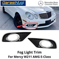 Fog Trim Mercy W211 AMG Cover Chrome Fog Lamp Bracket E350