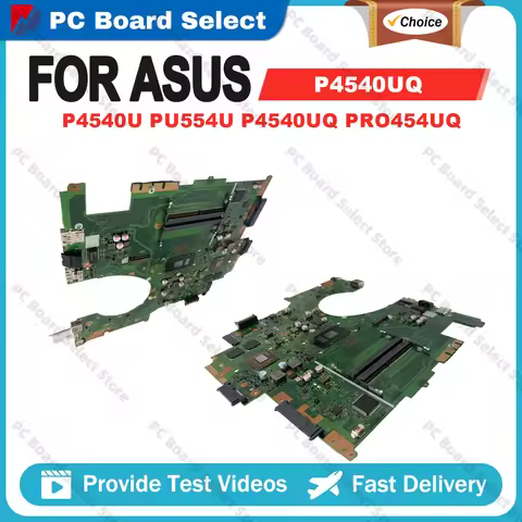 P4540UQ With I3 I5 I7 CPU 940MX Laptop Motherboard For ASUS P4540U PU554U P454U P4540 P4540UQ PRO454
