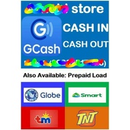 【Ready Stock】✱✜۞Gcash + 4 network loading signage sintra(Customize. Store Name &amp;Gcash Name&amp;Number)