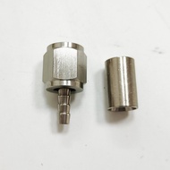 For Hydraulic Hose Pipe Fittings 0 / 45 / 90 Degree Hose Connectors High Quality AN4 Crimp Fittings