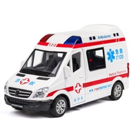 | 【kereta mainan】 | ✩1 (Box) Simulation 1: 32 with Door Sound Light Ambulance Fire Express Toys Chil