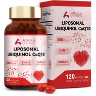 Ubiquinol CoQ10 High Strength 200mg Softgels with Omega 3 Coenzyme Q10 plements for Women&Men Powerf