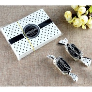 50 pcs Black Ribbon Nougat Paper Wrapper Kertas Nougat 牛扎糖精美包装纸