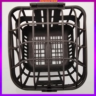 [Tachiuwa2] Front Bike Basket with Lid - Rust Easy Installation on Front Handlebar - Bike Basket Bag Rack for Mountain Bike Accessories