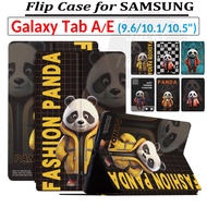 Fashion Panda Cartoon PU Leather Case Flip Stand Cover For SAMSUNG Galaxy Tab A 2016 2018 2019 TabA 10.1" SM-T510 T515 A6 T585 T580 P585 P580 10.5" T590 T595 T560 T561 E 9.6inch