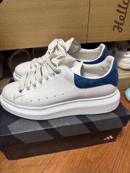 二手 正品 Alexander McQueen 厚底休閒鞋 藍色
