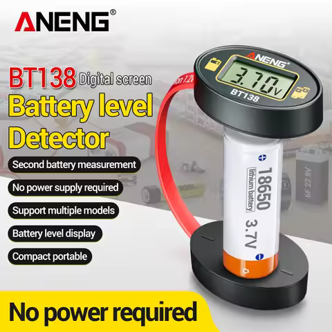 1.2V~4.8V Universal Battery Level Tester ANENG BT138 Digital Display Screen Mini Electrician Tools P