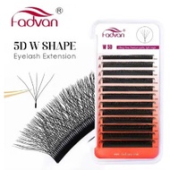 Fadvan 5D W Eyelashes (Egyptian Volume) D Curl for Eyelash Extension