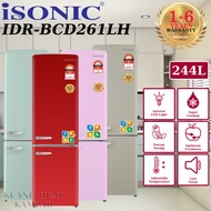 ISONIC DOUBLE DOOR VINTAGE FRIDGE / REFRIGERATOR IDR-BCD261LH