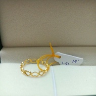 Love Ring 916 gold （size14）1.31g