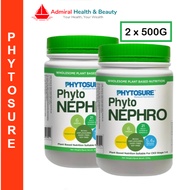 [Twin Pack] PhytoSure Phyto Nephro Powder (2 x 500g) Plant-Based Protein Drink For CKD Stage 1 to 4