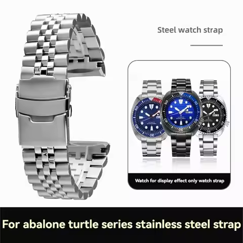 22mm Curved End Stainless Steel Watch Chain for Seiko Abalone Series Turtle SRPA21 SRP777 SRPC25 SRP