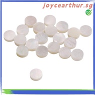 {joycearthur.}White Mother of Pearl Shell Dot Fret Inlay Maker 6mm for Guitar Fingerboard (Pack of 2