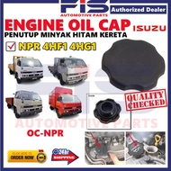 FIS Engine Oil Cap Isuzu NPR 4HF1 4HG1 Penutup Minyak Hitam Kereta