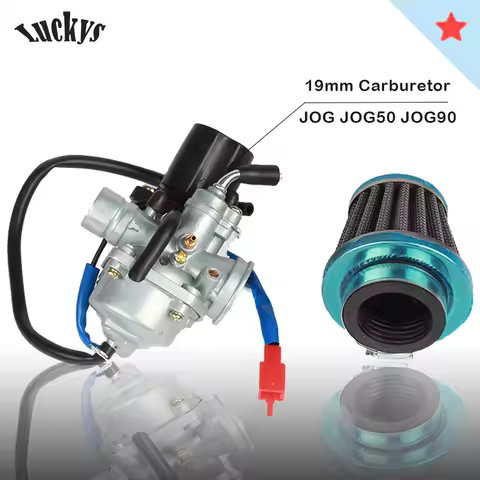 19mm Carburetor With Air Filter For 2 Stroke 50cc 90cc Scooter Moped JOG JOG50 JOG90 1E40QMB 1PE40QM