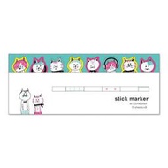 《散步生活雜貨-文具散步》日本製Mind Wave-Stick marker NECO貓 分頁標籤貼 便利貼組-兩款選擇