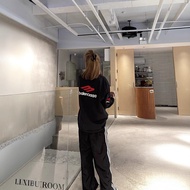 AH1P BLG 25Early Spring New3M Letter Embroidery Small Neckline Unisex Long Sleeve T Shirt Bottoming 