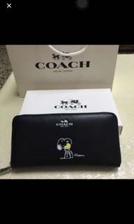 正品Coach 史努比系列長夾