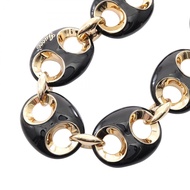 【二手，A級】Gucci GUCCI Marina 鏈條項鍊，黑色鍍金，女士項鍊