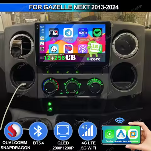 Car Radio Android 15 For Gazelle Next 2013 2014-2024 DVD Tesla Model Y Accessories 2025 Autoradio Pa