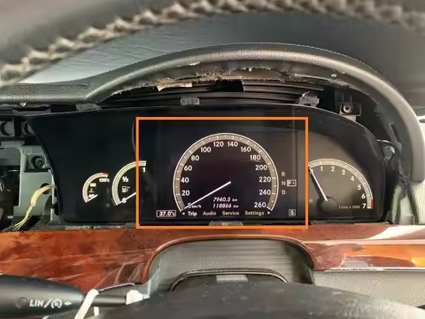 New Original LQ080Y5DG04 8.0 inch TFT LCD Screen Display for Mercedes W221 W216 S450 S550 S600 CL550