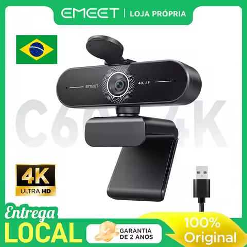 4K Webcam 1080P 60fps Web Camera EMEET C60E 4K Autofocus USB Camera for Computer/PC Web Cam for Onli