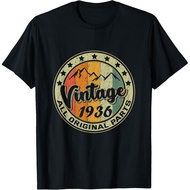 Men's cotton T-shirt Vintage 1936 Retro 89 Year Old Gift 89th Birthday T-Shirt