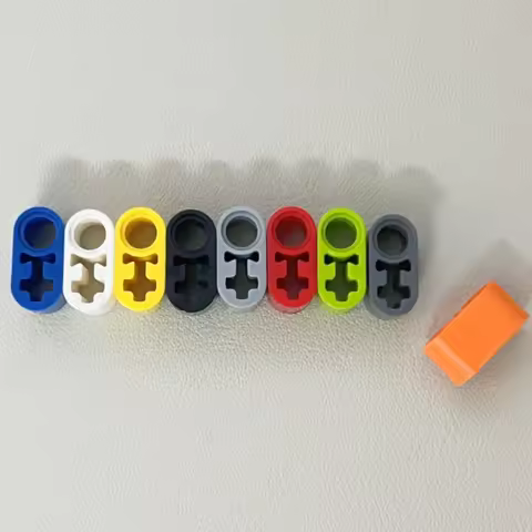 50PCS 60483 Liftarm Thick 1x2 Axle Hole Compatible Brick Toys For Technical MOC Buildings Blocks DIY