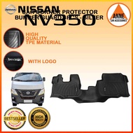 TPE Black / TPE Carbon Fiber Deep Dish for Nissan NV350 Urvan / Premium 2018 2019 2020 2021 2022 202