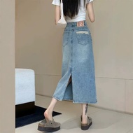 2026 Foreign Trade Ready Stock High Waist Denim Skirt Female Summer 2026 New Style a-Line Bag Hip Sm