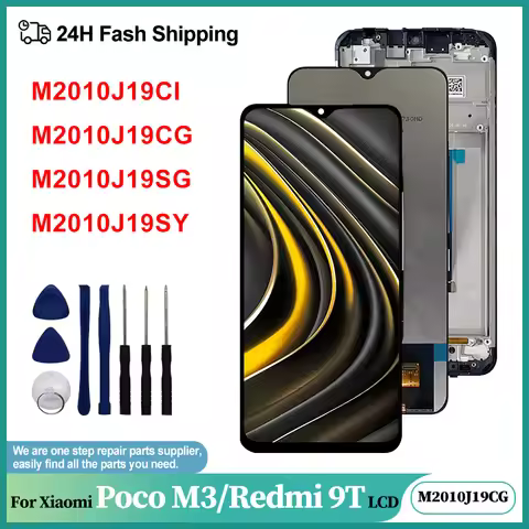 6.53" For Xiaomi Redmi 9T LCD M2010J19SY Display Touch Screen Assembly For Poco M3 LCD M2010J19CI Sc