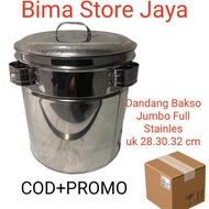 Dandang Bakso Jumbo/Besar Bahan stainles Tebal 28 30 32 promo bisa Cod