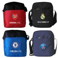 Arsenal Real Madrid Juve AC Milan Chelsea Manchester United กระเป๋าสะพายไหล่ สะพายข้าง ขนาดเล็ก เหมาะกับของขวัญ สําหรับผู้ชาย