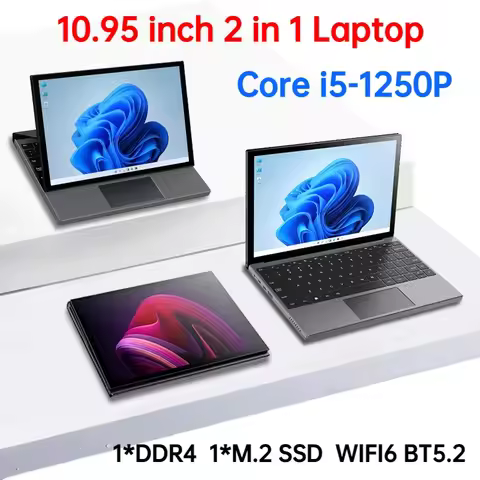 SZBOX TX18 i5-1235U 10.95 Inch 2 in 1 Laptop Notebook Core i5-1235U Windows 11 Pro DDR4 NVMe SSD WIF