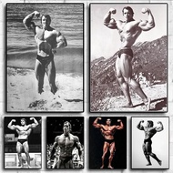 Poster Kecergasan Arnold Schwarzenegger - Lukisan Kanvas Senaman GYM untuk Hiasan Rumah - Cuadros Mo