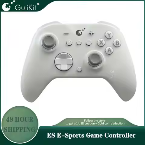 GuliKit ES E-Sports Bluetoth Controller，Wireless Gamepad with Hall Effect Joystick for NS ,Nintendo 