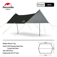 Naturehike Glamping Shelter กันสาด canopy tarp เต็นท์กันน้ำ windproof UPF50 + UV sun shade แบบพกพากล