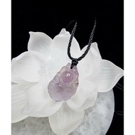 9 Tails Fox Amethyst Quartz Pendant Necklace 25mmnatural F937