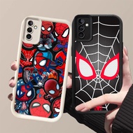 DJ-46 Spiderman Silicone Casing black and white for Samsung A35 A04s A16 A24 A05S A14 A15 A25 A34 5G