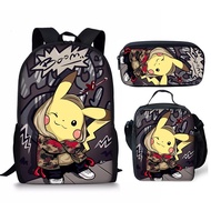 D22 Pokemon Pikachu School Bag & Backpacks sets [Beg Sekolah Pokemon Pikachu sets]