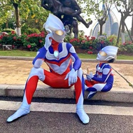 ** [Ultraman] Dren suit tight jumpsuit cos performance clothing Diga Ultraman Clothes Adult Adult Re