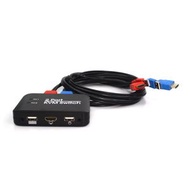 全城熱賣 - 2口 USB HDMI KVM切換器帶線 適用显示器，鍵盤，鼠標等 支持U盤讀取